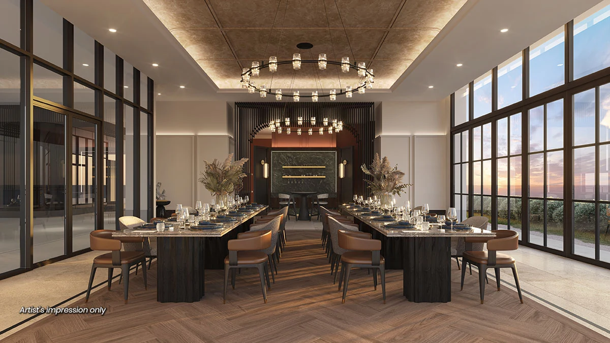 Gourmet kitchen and dining