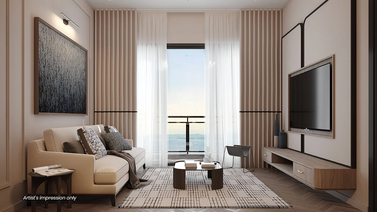Sea-view living room